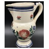 HB Quimper Signed Pottery Pitcher