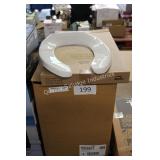 6ct bemis elongated plastic toilet seat (white)