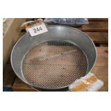 metal sifting pan