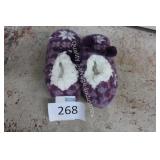 2pr sz 5-7 furry ballerina slippers