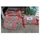 matching 2pc vera bradley purse set - excellent