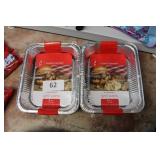 2/8pc 12.8x10.2 disposable aluminum pans