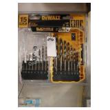 dewalt 15pc drill bit set (display)