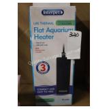 2 interr-pet flat aquarium heaters (display)