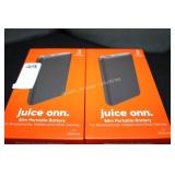 2 juiceonn slim portable battery packs (display)