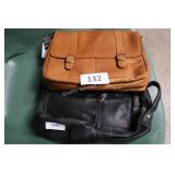 brown laptop bag blk book bag