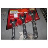 husky 3pc adjustable wrench set (display)