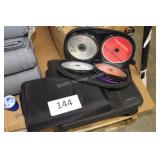 5ct vintage CD/DVD cases with CDs & DVDs