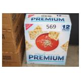 12pks nabisco saltine crackers 1/25