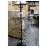 blk 4 tier 12 prong revolving merchandiser