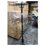 blk 4 tier 12 prong revolving merchandiser