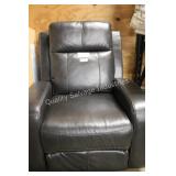 dk brown leather recliner