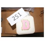 letter D jewelry box