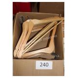 30pk wooden hangers