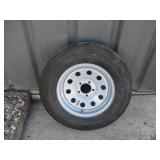 New 5 Lug Trailer Tire 205/75R15