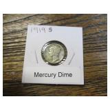 1919 S Mercury Dime