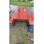 Wood and steel picnic table 29''x84''x56''