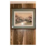 Vintage Wallace Nutting Framed & Matted Colored