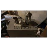 Gotham Brass Tea Items and Oneida Set