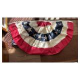 3 Red, White, and Blue Decorative Flags 34x69