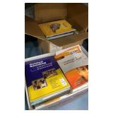 2 boxes of literacy center books and other