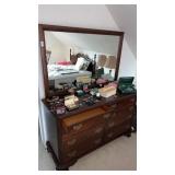 Ethan Allen Vintage Dresser and Mirror 57x20x68
