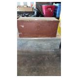 Metal toolbox 20-1/2 W X 9 X 9 with tools