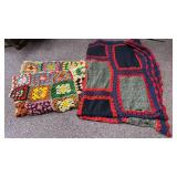 X2 hand knitted blankets