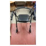 Rolling walker for seniors with seat