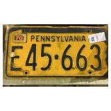 Vintage PA License Plate