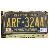 3 - Vintage PA License Plates