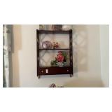 Three shelf wall unit with drawer, 21 ï¿½ wide 28 ï¿½