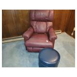 Reclining chair, ottoman