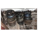 Lot of Assorted Car Rims