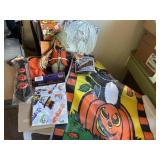 Halloween inflatables + decor