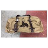 Vintage hunting duffel bag