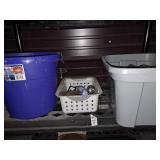 Gas can,12 quart bucket,garden gloves,other misc