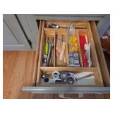 Drawer of miscellaneous items of measuring