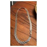 .925 Sterling Italy Spiral Necklace