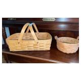 Longaberger Baskets - rectangular with handles -