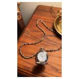 Pearl Quartz Pocket Watch