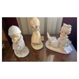 PRECIOUS MOMENT FIGURINES- lot of 3