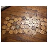 43 wheat pennies 1918- 1970 some  S & D