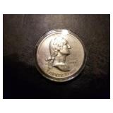 1974 Liberty Lobby 1 oz . 999 fine silver dollar