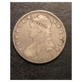 1819 Capped Bust US Half Dollar 90% Silver