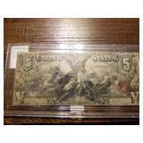 1886 US five dollar certificate