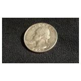 A roll of 1964 Silver quarters, all are mint D,