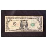 Series 1963 B one dollar bill