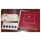 Franklin Mint 1969 solid bronze proof set ï¿½States