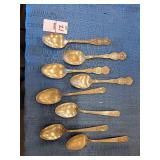 Four President spoons, other collectible spoons